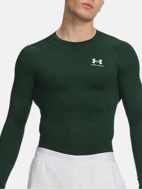 Under Armour Green Long-Sleeve Compression heat gear Shirt